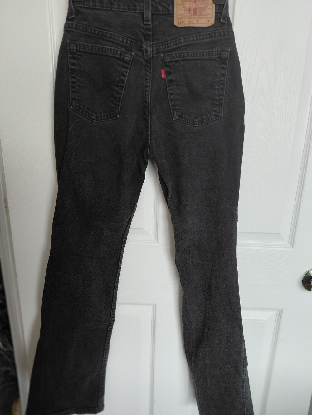 Levi's 517 Slim Fit Bootcut Jeans - Black Denim - Picture 2 of 5